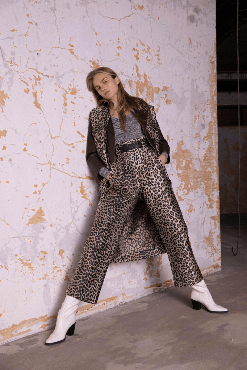 GANNI Pre-Fall 2020 Collection Lookbook Pants Leopart