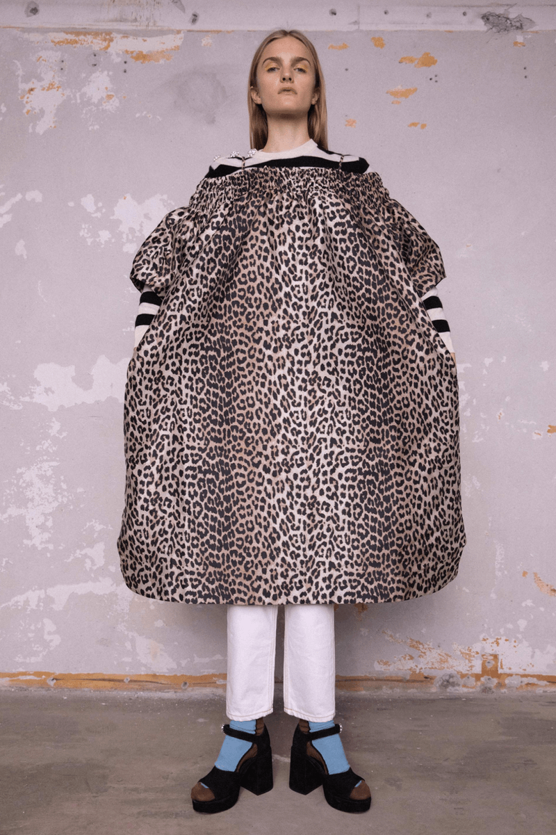 GANNI Pre-Fall 2020 Collection Lookbook Coat Leopard