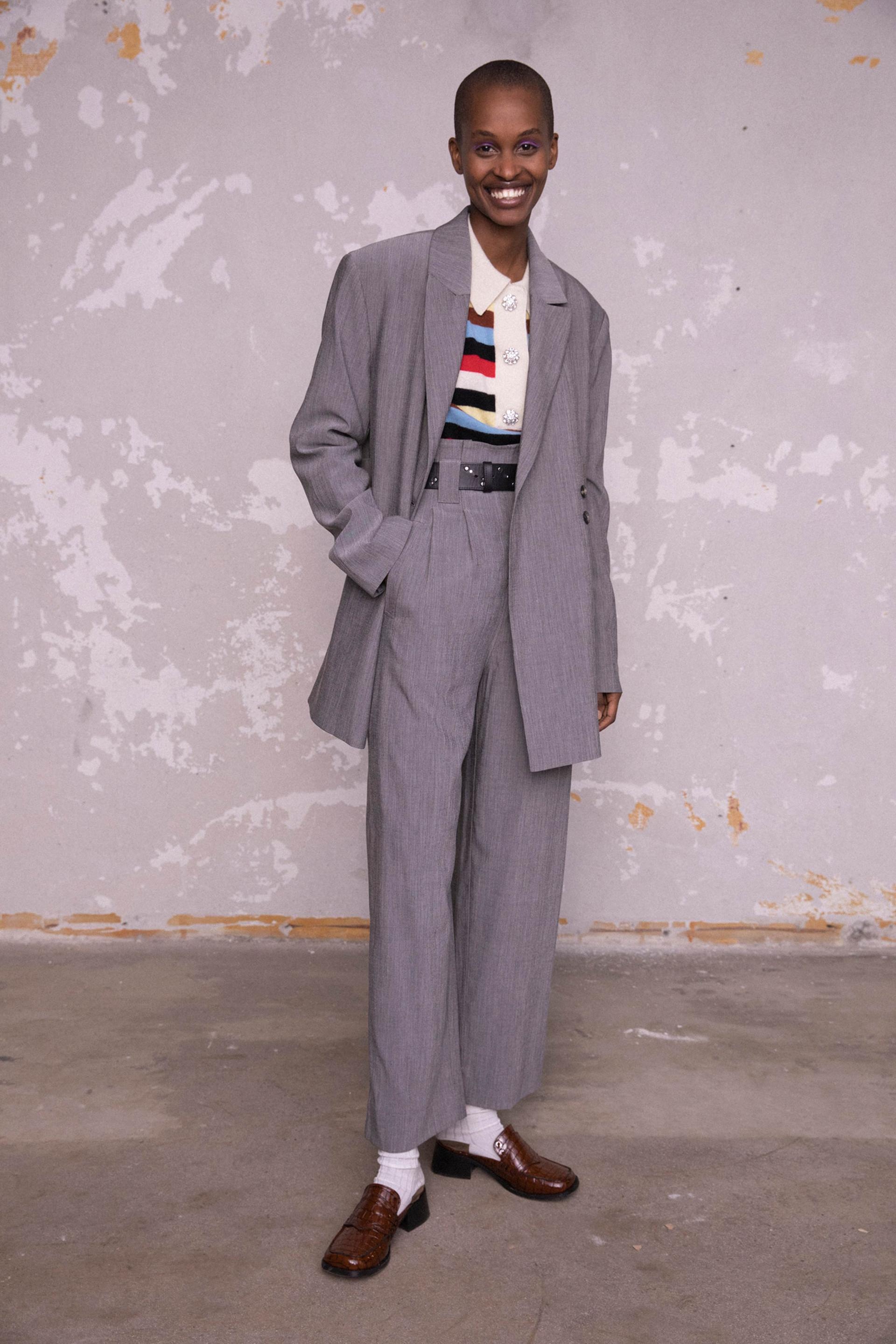 GANNI Pre-Fall 2020 Collection Lookbook Suit Grey