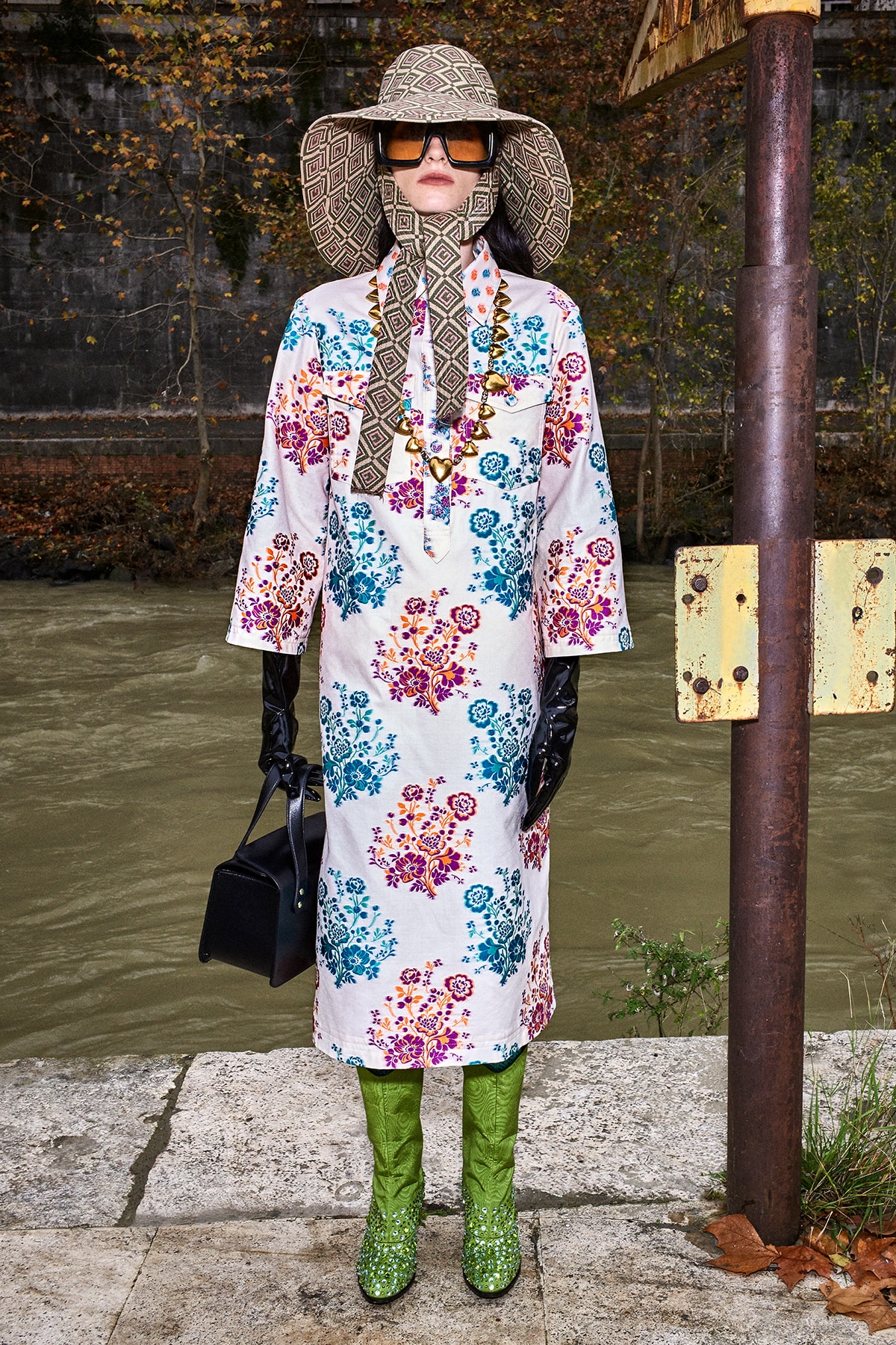 Gucci Pre-Fall 2020 Collection Lookbook Floral Dress