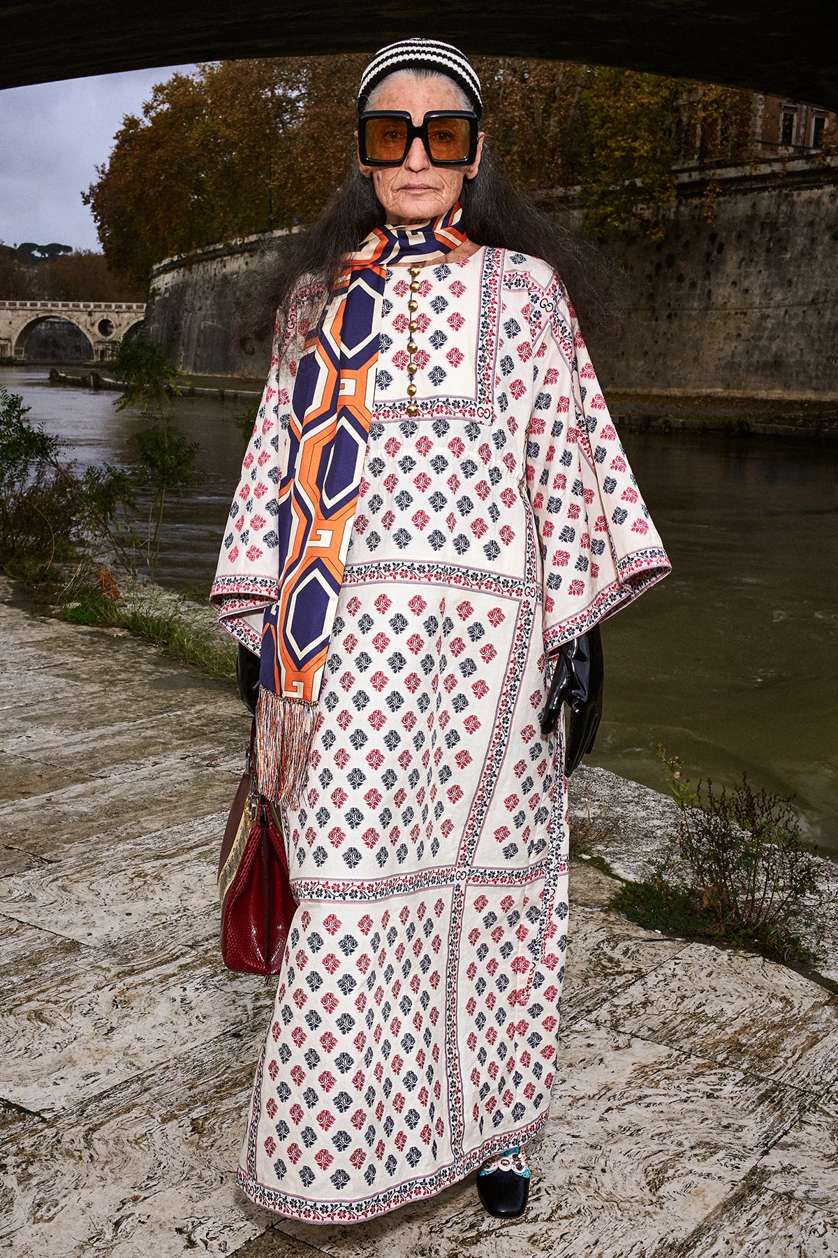 Gucci Pre-Fall 2020 Collection Lookbook Kaftan Floral Peasant