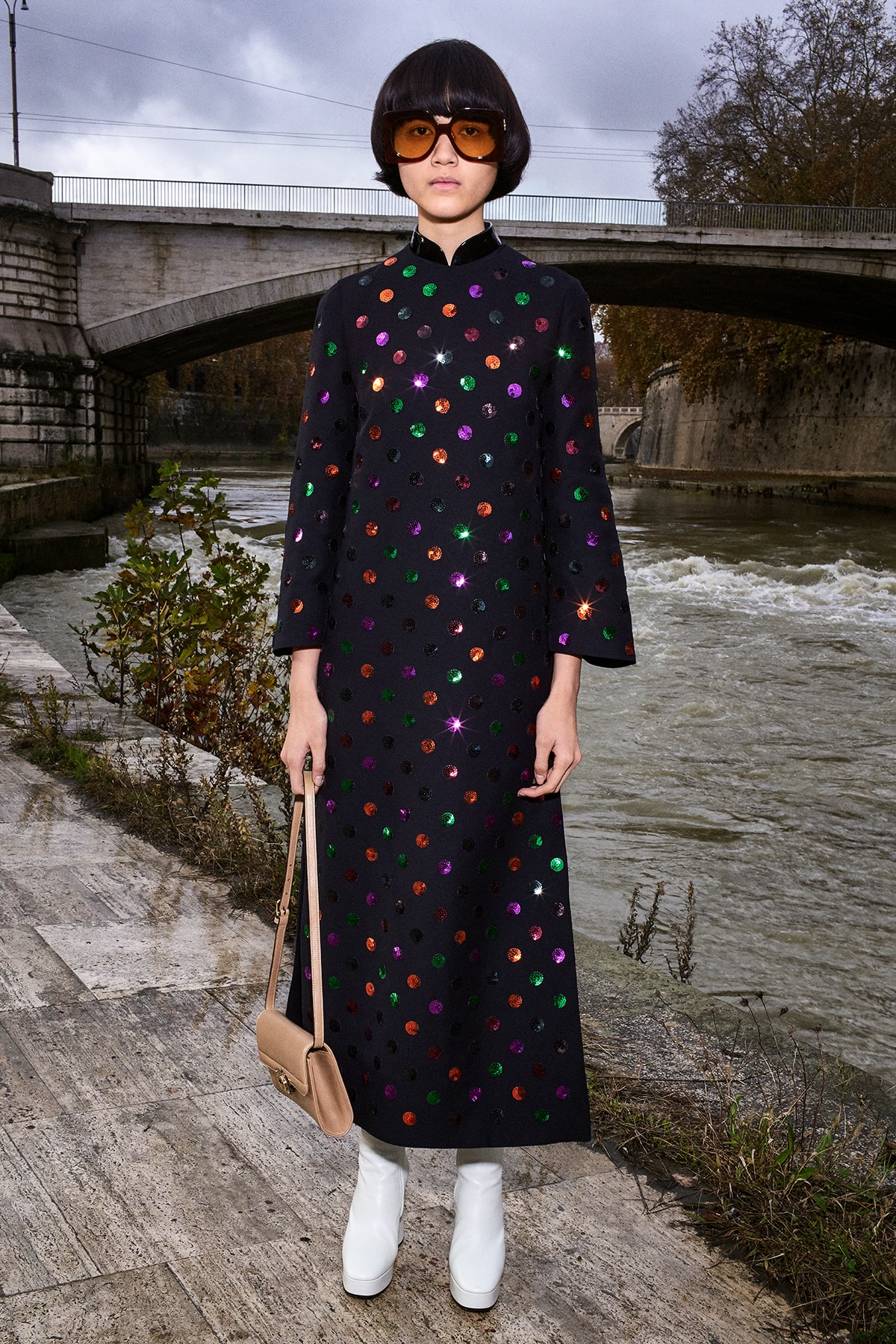 Gucci Pre-Fall 2020 Collection Lookbook Maxi Dress Polka Dot