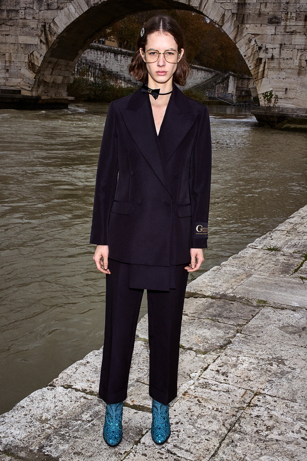 Gucci Pre-Fall 2020 Collection Lookbook Suit Black