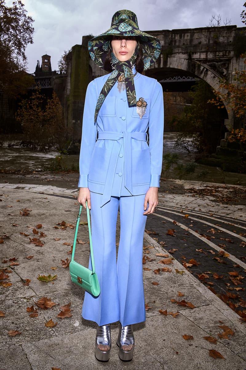 Gucci Pre-Fall 2020 Collection Lookbook Suit Blue