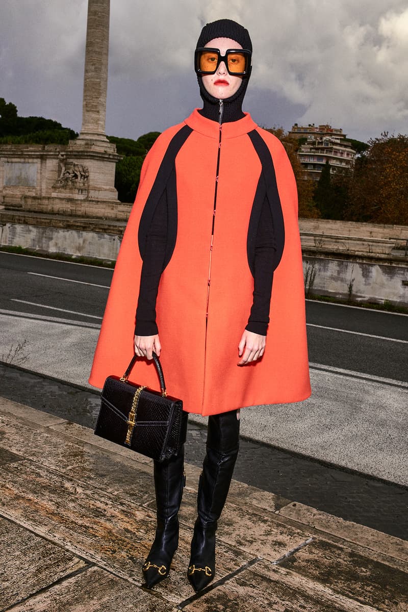 Gucci Pre-Fall 2020 Collection Lookbook Cape Orange