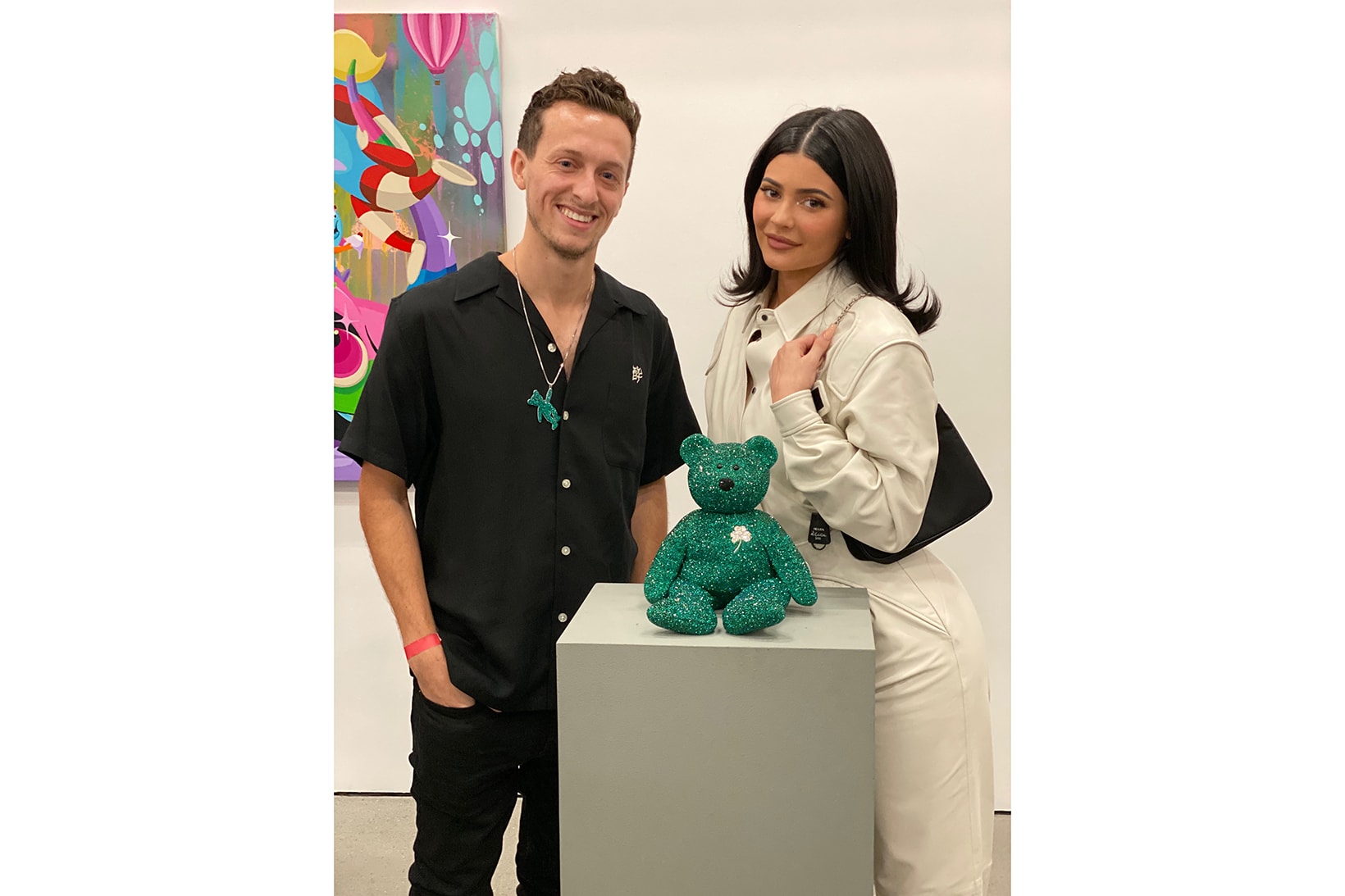 justin hailey bieber online auction charity beanie baby dan life art green crystals kylie jenner
