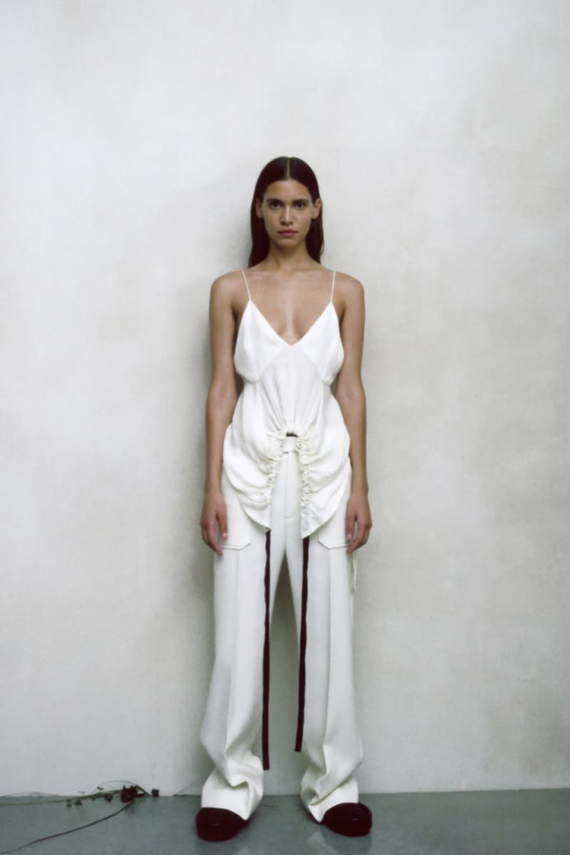 khaite pre fall 2020 collection cate holstein lookbook blouses suits jackets jeans belt