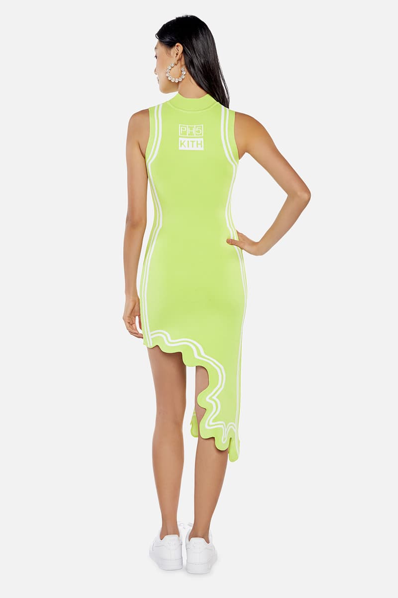 kith women ph5 collaboration dress neon green yellow fashion clothes