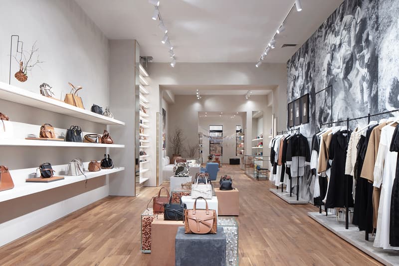 loewe standalone store soho newyork opening art paintings sculptures photographs designer bags clothes