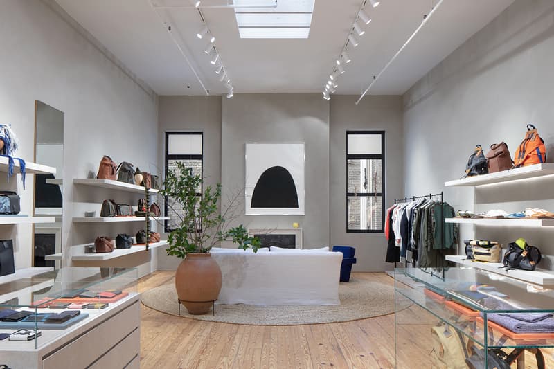 loewe standalone store soho newyork opening art paintings sculptures photographs designer bags clothes 