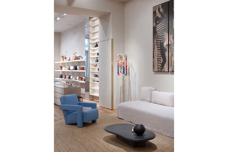 loewe standalone store soho newyork opening art paintings sculptures photographs designer bags clothes