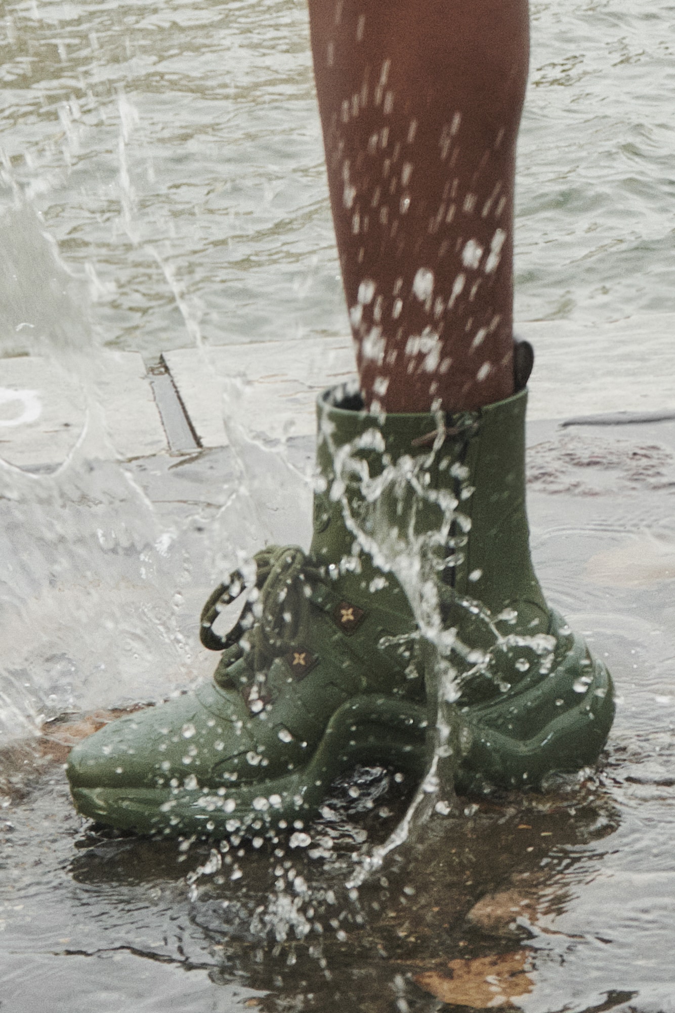 Louis Vuitton Rain Boots Rubber Archlight Sneaker Trainer Shoe Silhouette Heels Wellies LV 