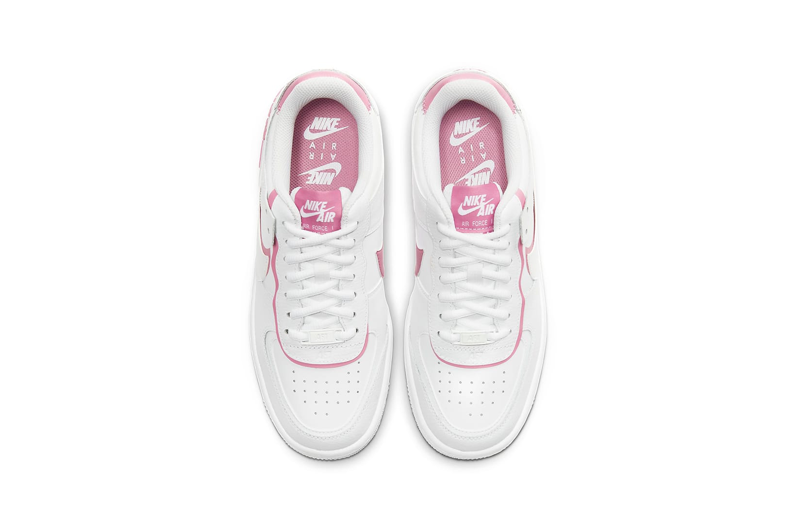 nike air force shadow pink and white