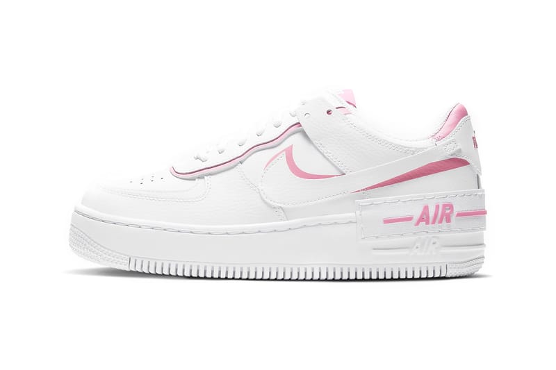 white air force 1 with pink