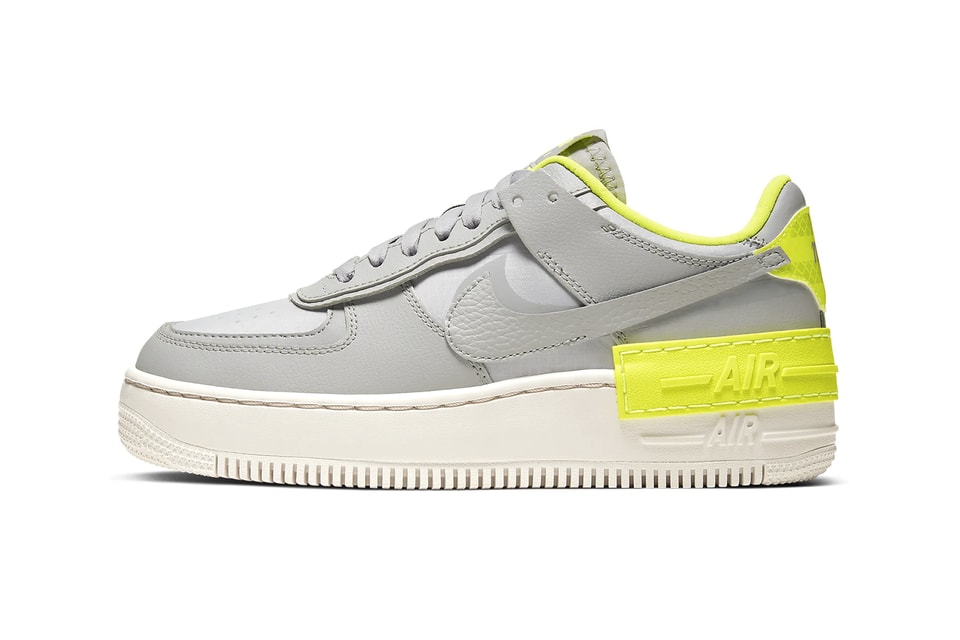 Nike air force 1 shadow grey yellow Clearance