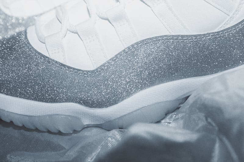 Nike Air Jordan 11 Retro Metallic Silver Glitter Sparkly