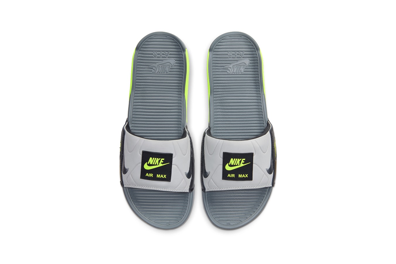 Nike Air Max 90 Slide Smoke Grey/Volt/Black/Smoke Grey