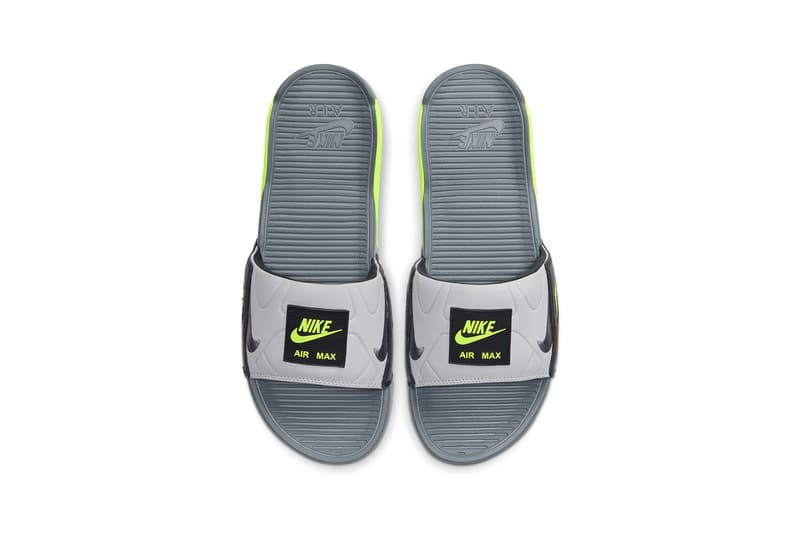 Nike Air Max 90 Slide Smoke Grey/Volt/Black/Smoke Grey
