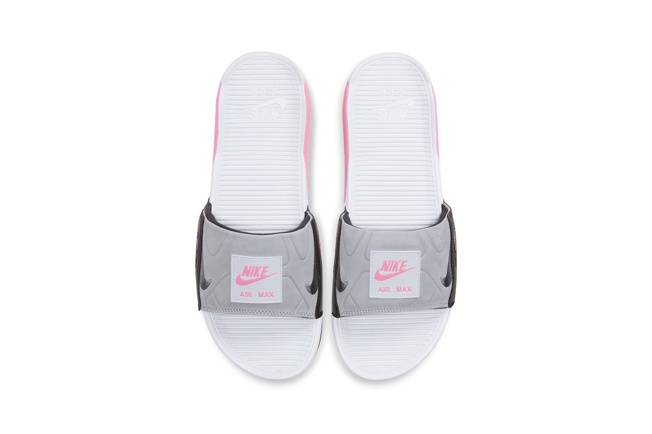 Nike Air Max 90 Slide White/Rose/Light Smoke Grey/Smoke Grey
