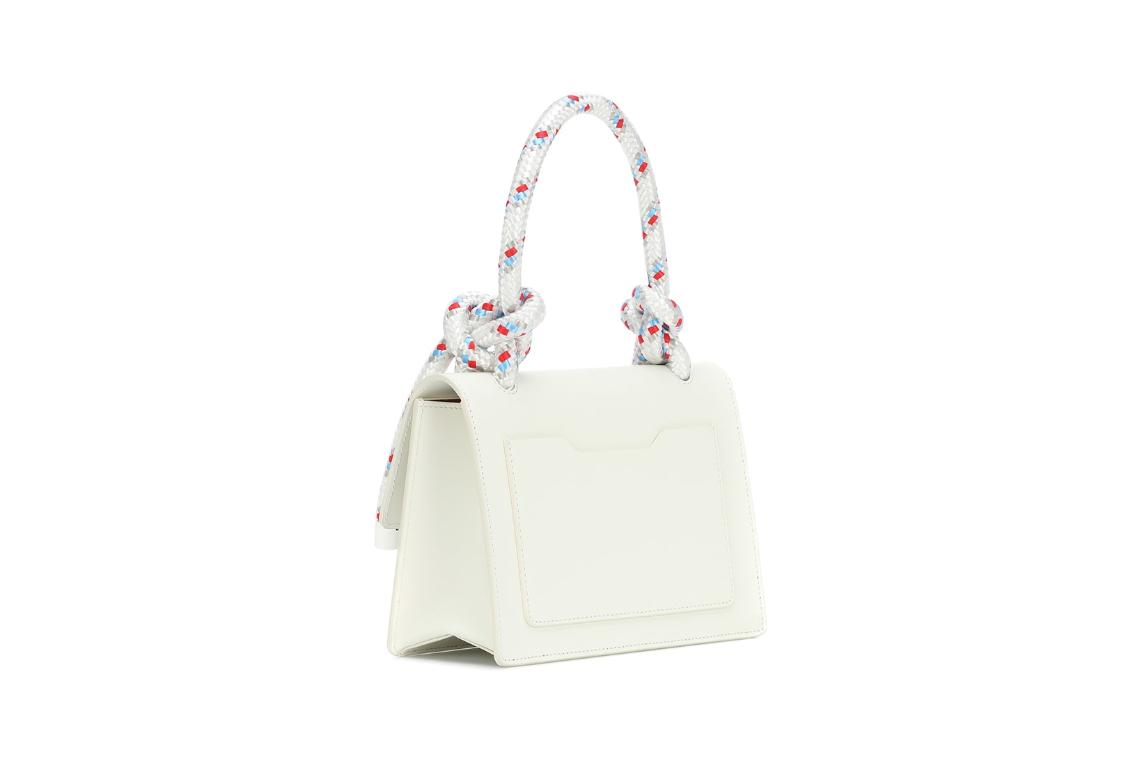 OFF-WHITE Gummy Jitney 1.4 Top Handle Bag in White