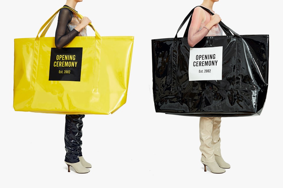 Opening Ceremony S Super Large Logo Tote Bag Hypebae