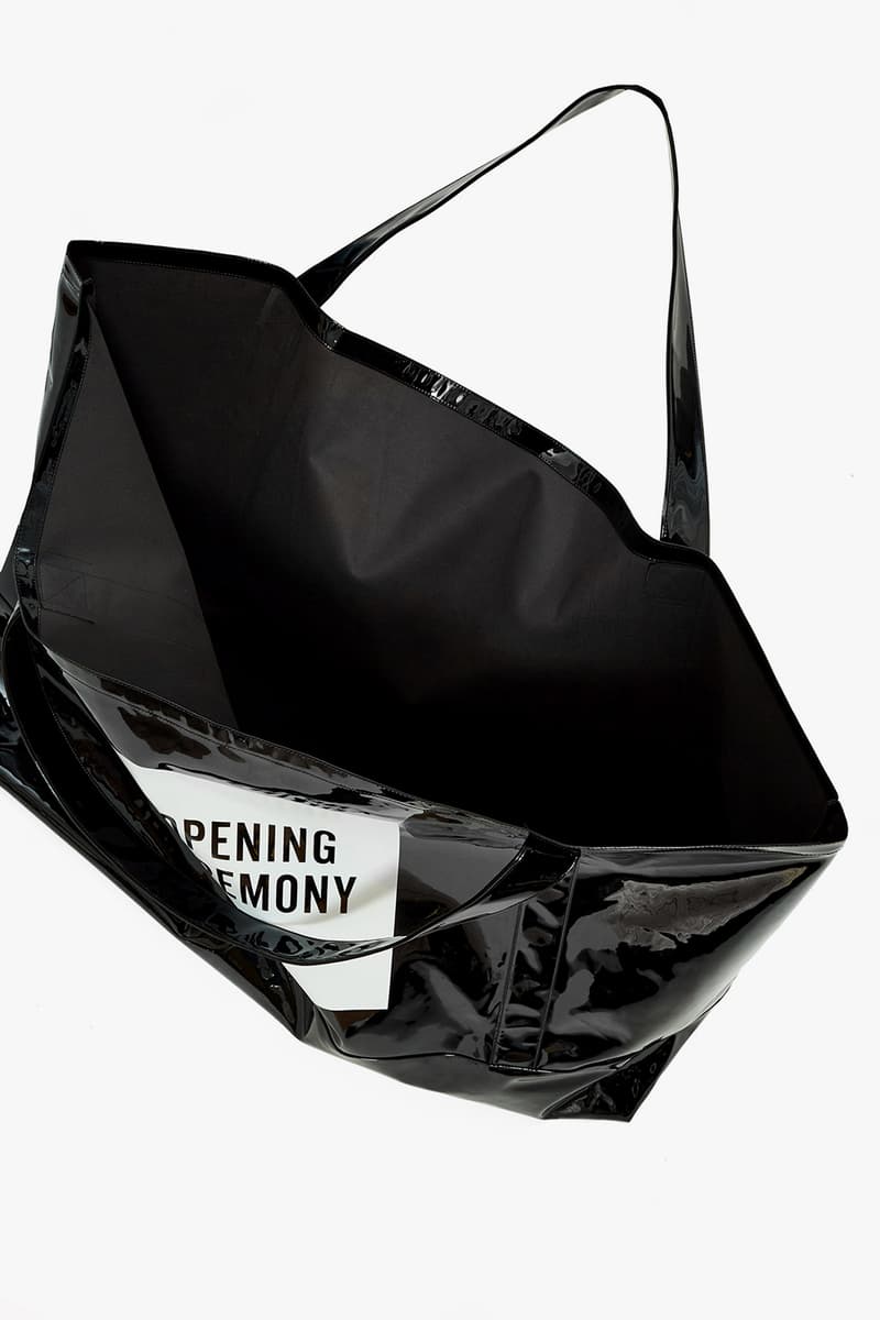 opening ceremony super large tote bag black yellow oversized