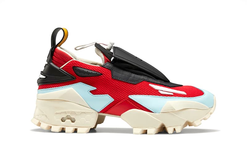 reebok pyer moss experiment 4 fury trail glory sneakers red off white pastel blue shoes footwear sneakerhead