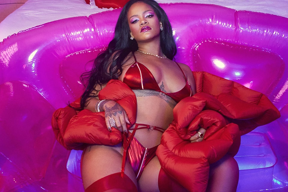 Rihanna lingerie winter photoshoot set leaked