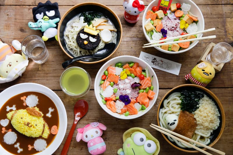 Sanrio Cafe Tombo London Bad Badtz Maru Ramen Pom Pom Purin Curry