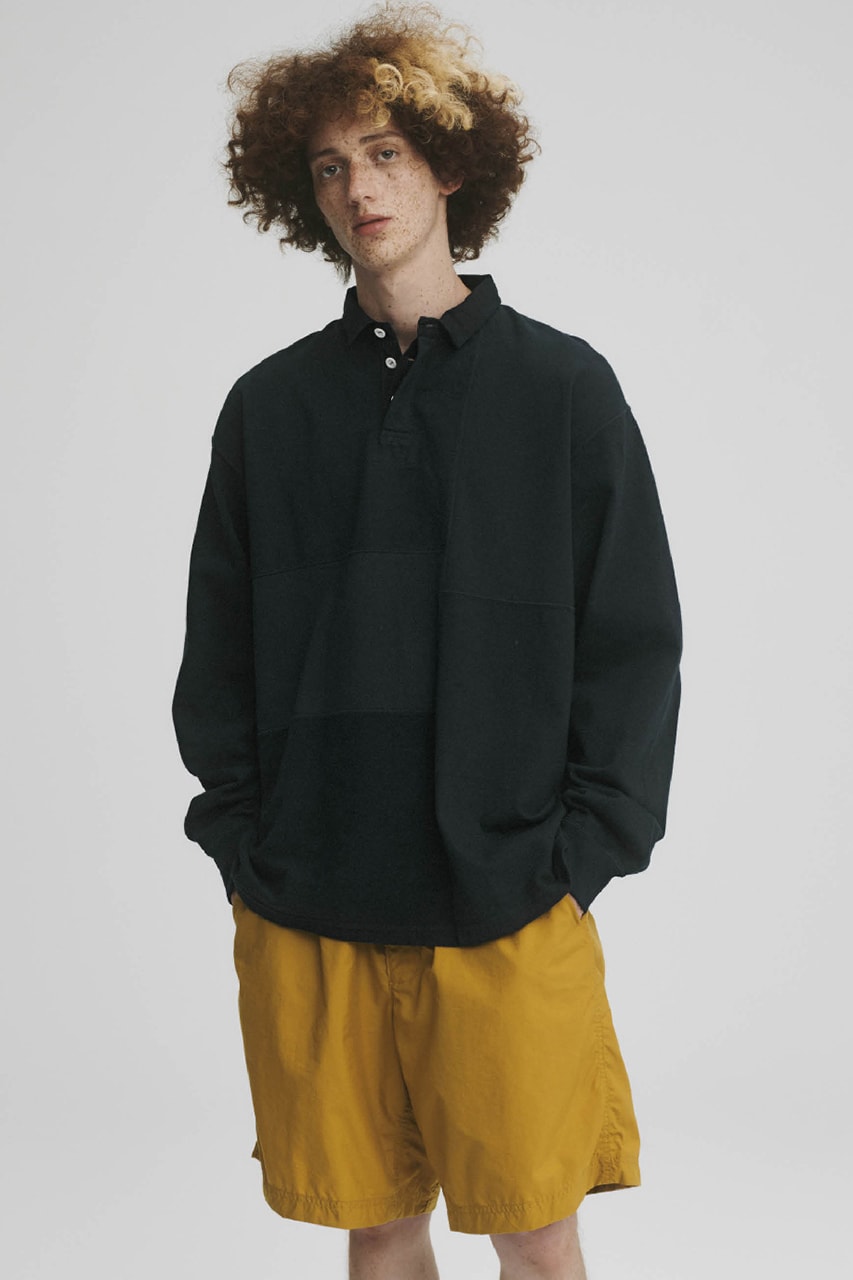 THE NORTH FACE PURPLE LABEL Spring Summer 2020 Collection Lookbook Henley Black Shorts Mustard