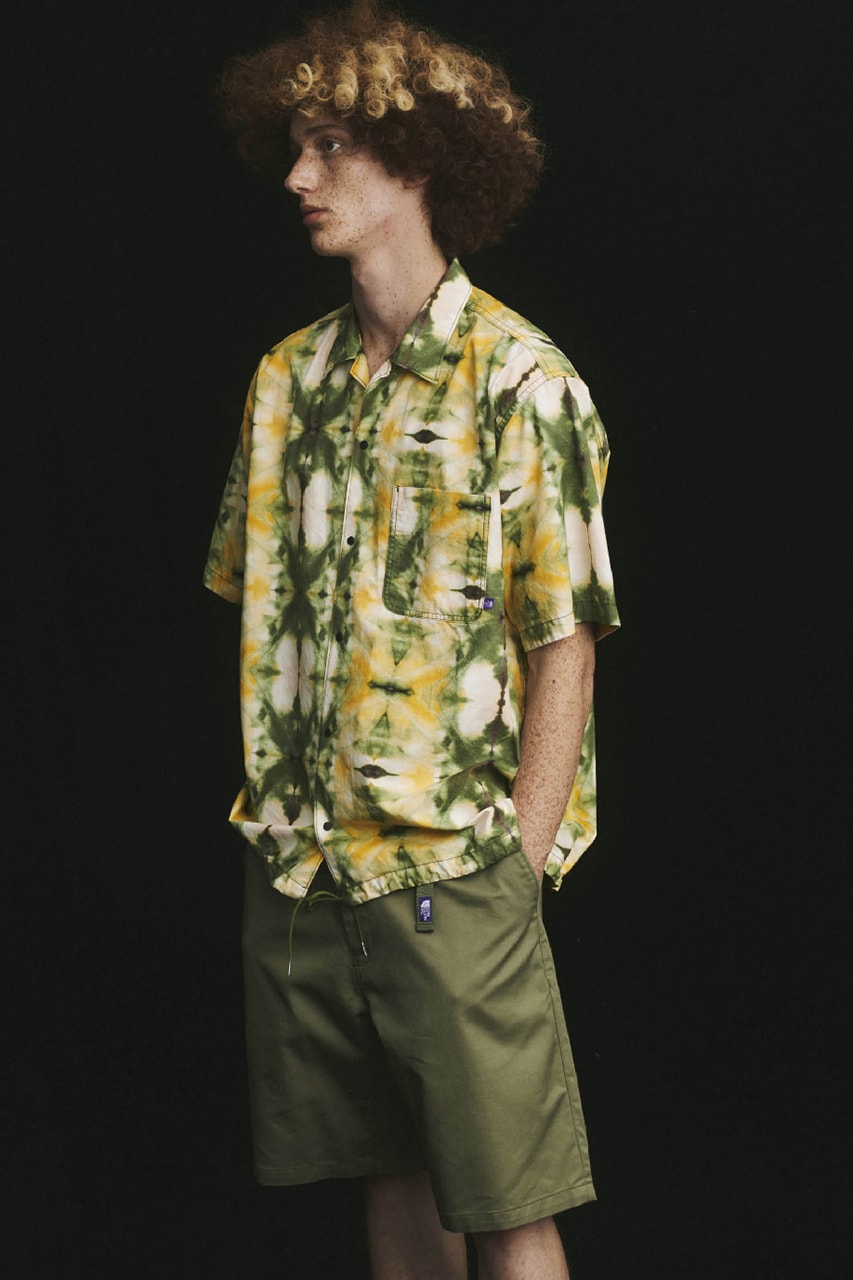 THE NORTH FACE PURPLE LABEL Spring Summer 2020 Collection Lookbook Short Sleeve Shirt Tie Dye