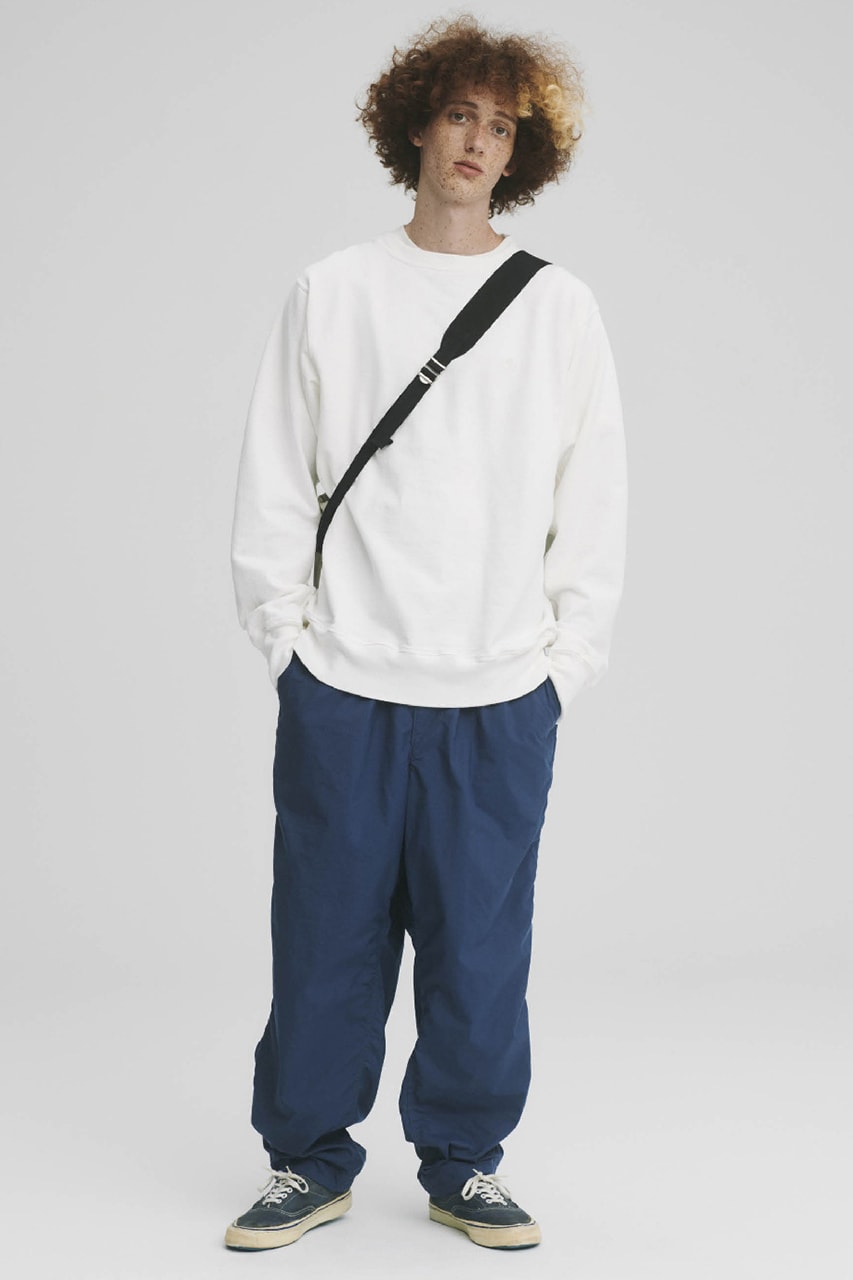 THE NORTH FACE PURPLE LABEL Spring Summer 2020 Collection Lookbook Pullover White Pants Navy