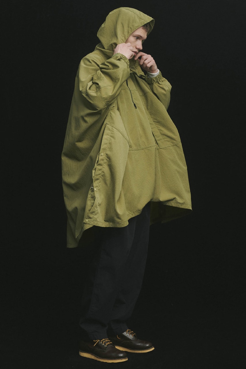 THE NORTH FACE PURPLE LABEL Spring Summer 2020 Collection Lookbook Poncho Green