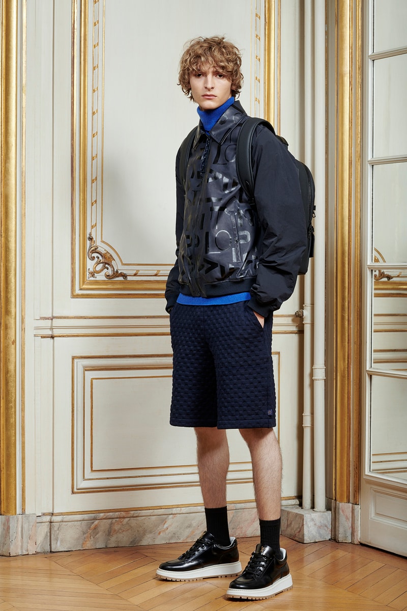 Virgil Abloh Louis Vuitton Pre-Fall 2020 Collection Lookbook Jacket Shorts Black