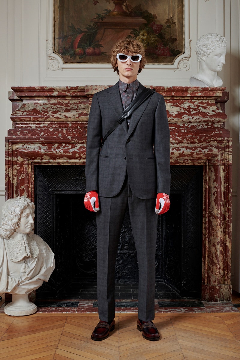 Virgil Abloh Louis Vuitton Pre-Fall 2020 Collection Lookbook Suit Black