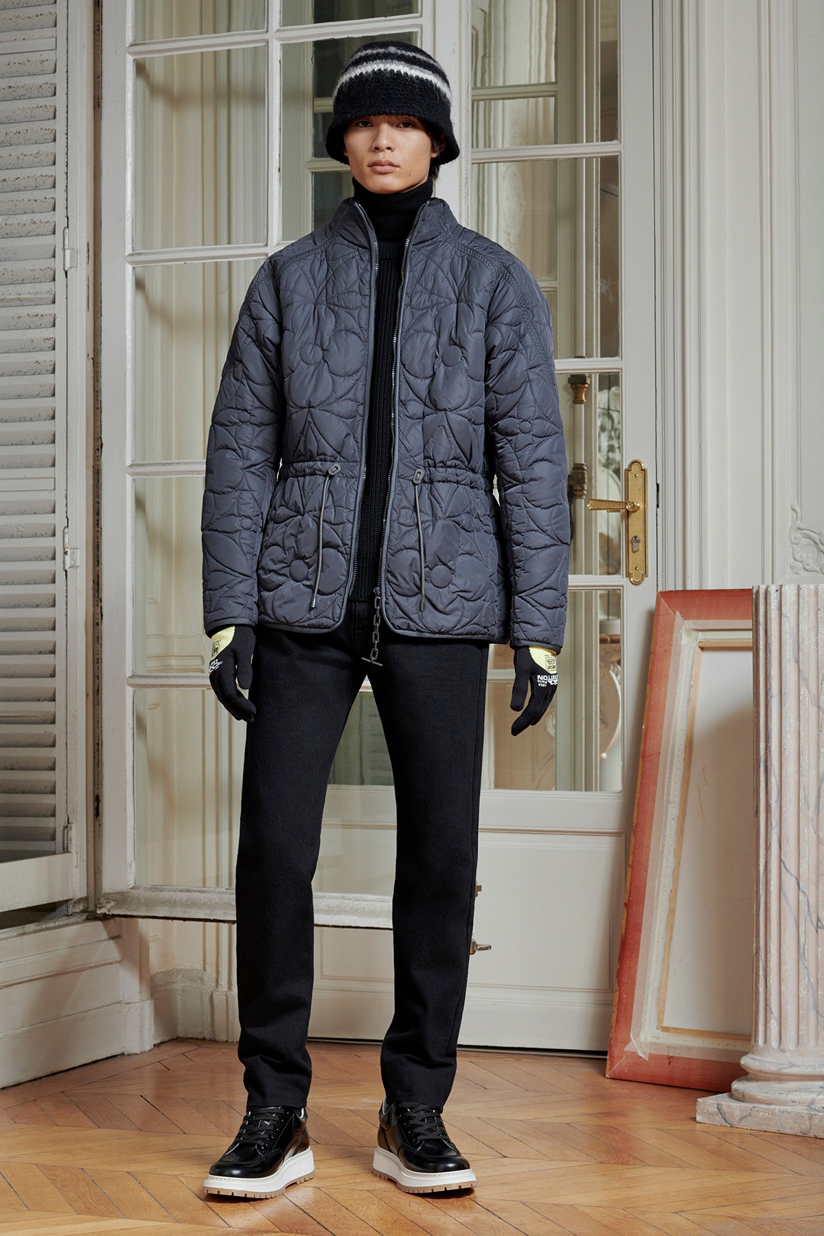 Virgil Abloh Louis Vuitton Pre-Fall 2020 Collection Lookbook Quilted Jacket