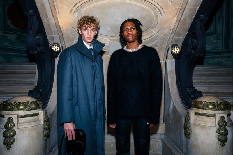 1017 ALYX 9SM fall winter 2020 runway collection paris fashion week men's look image full matthew m williams backstage bella hadid leather gender neutral