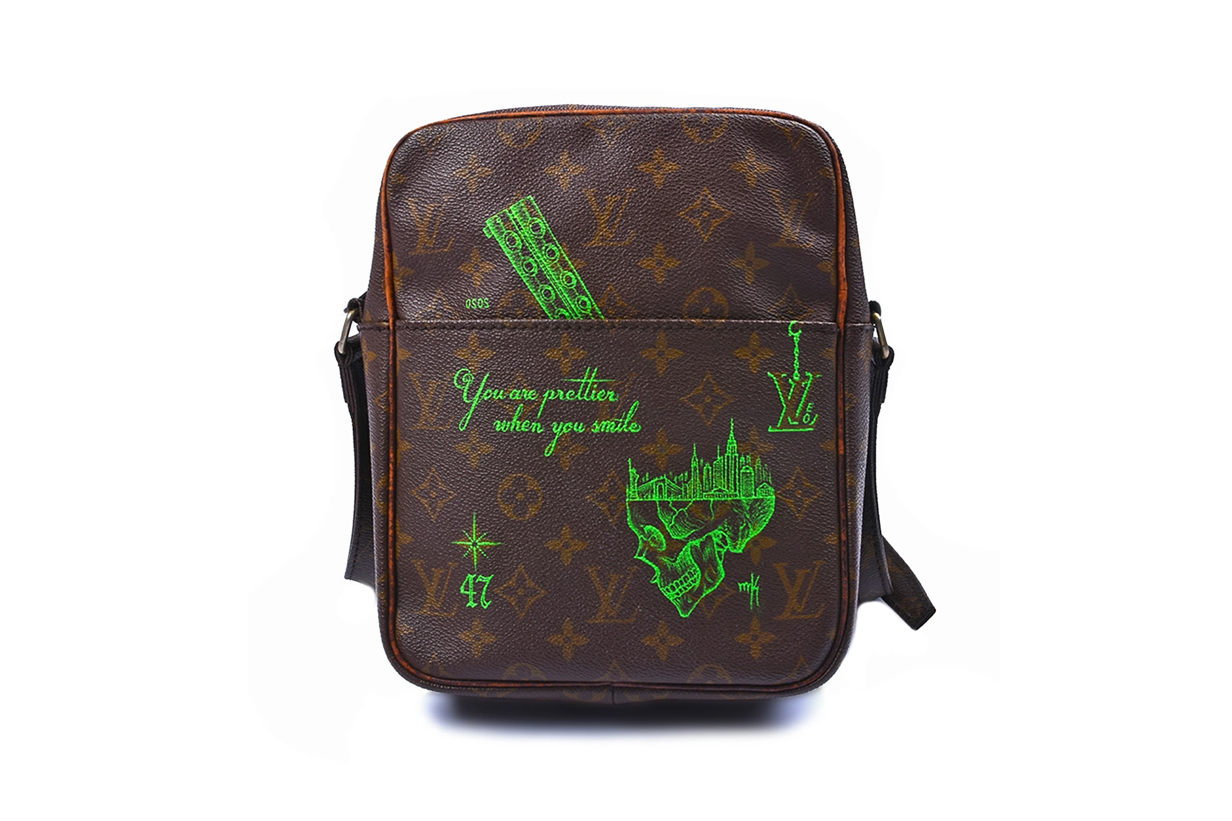 grailed mr. k custom lv louis vuitton bag giveaway sign up bags instagram monogram green brown leather danube 