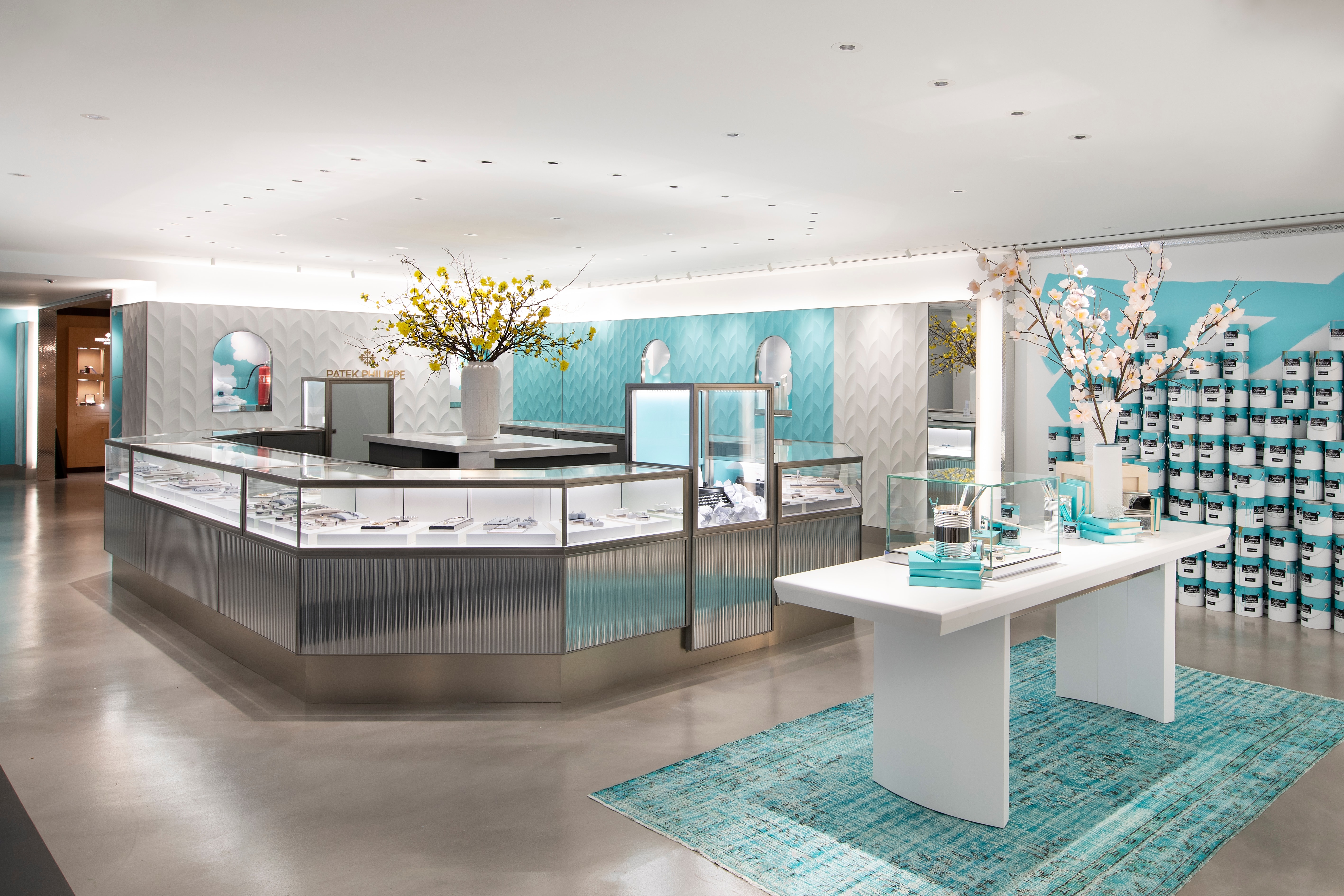 tiffany and co new york city flagship store next door jewelry high collections luxury brand retail blue