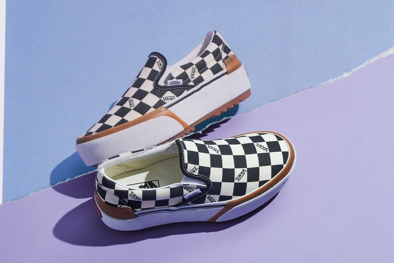 vans stacked pack collection era old skool sk8 hi slip on sneakers footwear checkerboard classic styles heritage