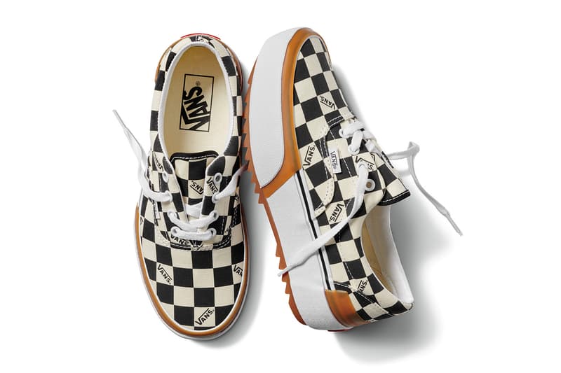 vans stacked pack collection era old skool sk8 hi slip on sneakers footwear checkerboard classic styles heritage