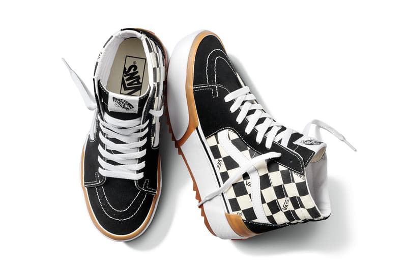 vans stacked pack collection era old skool sk8 hi slip on sneakers footwear checkerboard classic styles heritage