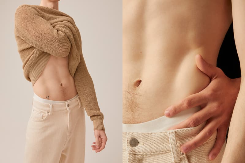 weekday jeans tops denim jeans men women collection limited edition organic sustainable fashion sage green pink light blue