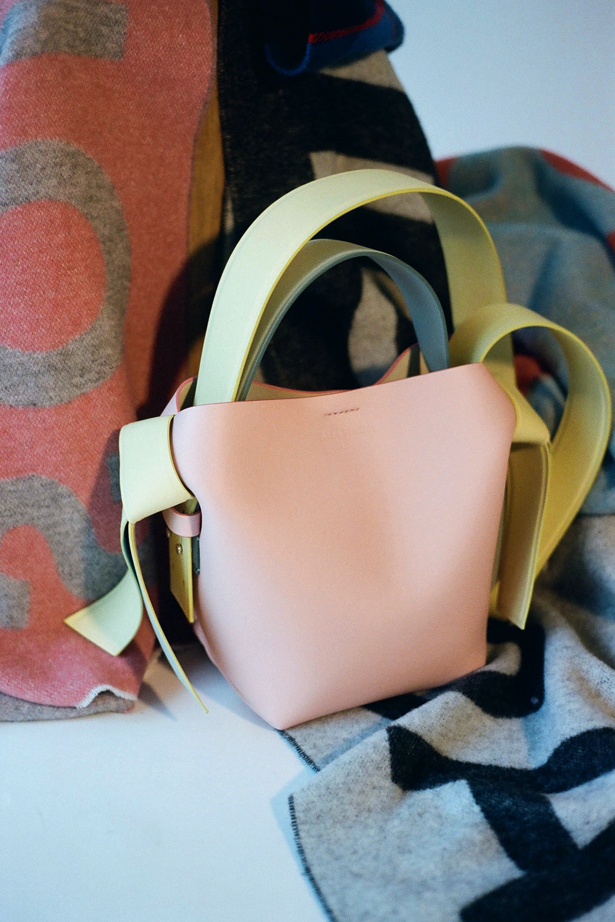 Acne Studios Spring/Summer 2020 Collection Mini Bag Pink Yellow