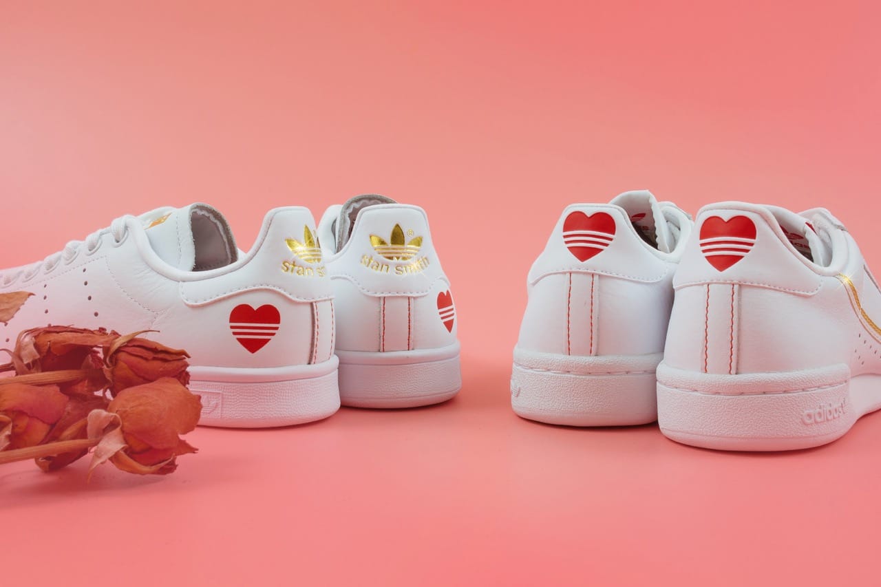 adidas stan smith heart shoes