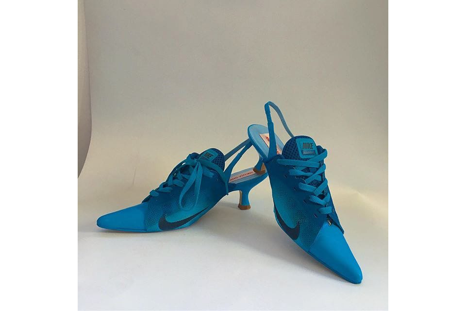 nike heels blue