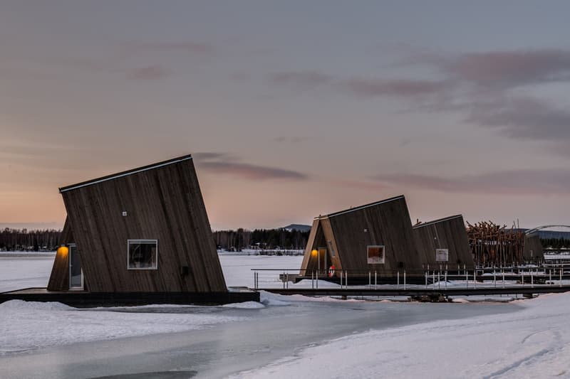 arctic bath hotel spa sweden swedish lapland ice nature environment cabin luxury wellness experience northern lights