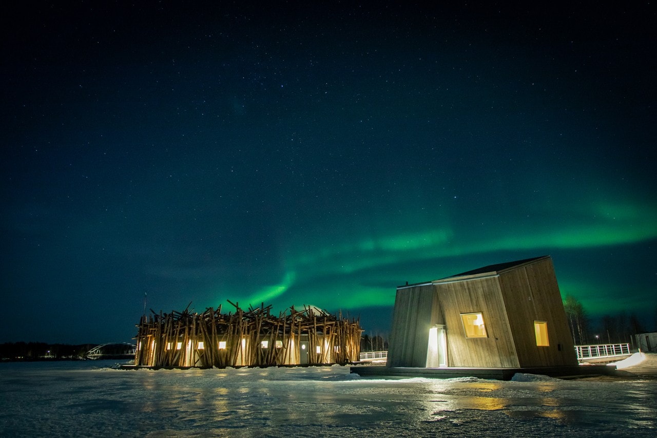 arctic bath hotel spa sweden swedish lapland ice nature environment cabin luxury wellness experience northern lights