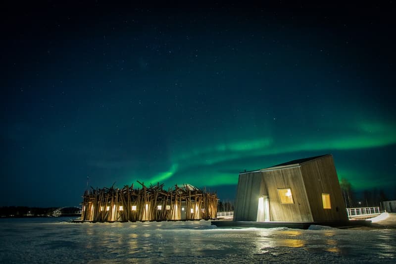 arctic bath hotel spa sweden swedish lapland ice nature environment cabin luxury wellness experience northern lights
