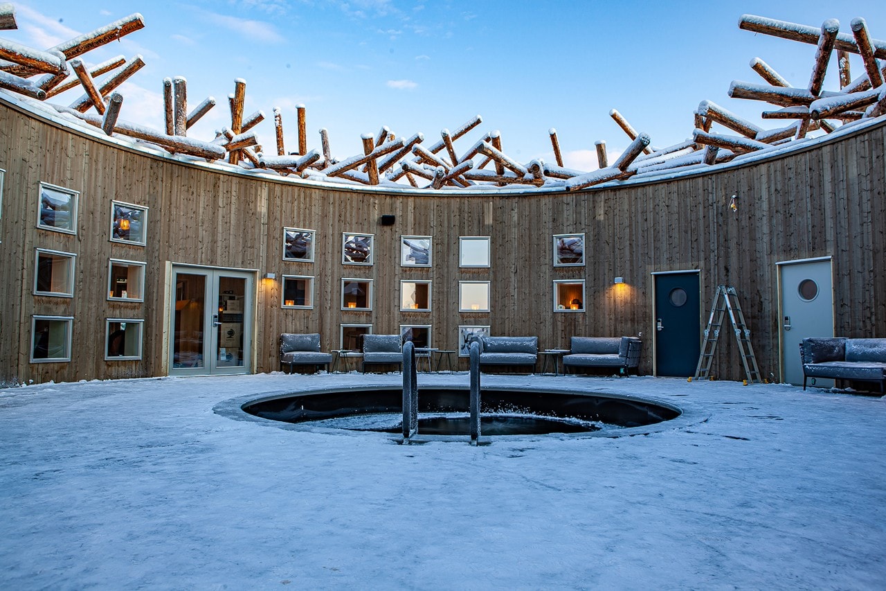 arctic bath hotel spa sweden swedish lapland ice nature environment cabin luxury wellness experience northern lights
